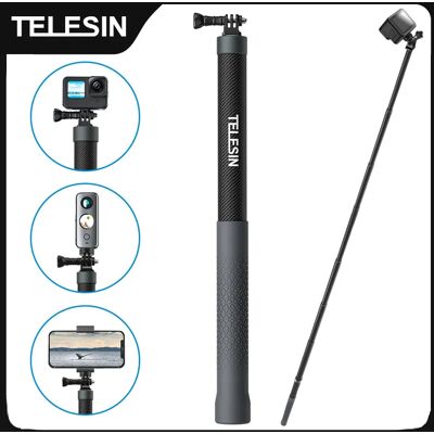 TELESIN 1,2 M 3M Carbon Faser Selfie Stick Einbeinstativ Ausziehbar Mit 1/4 Schraube Für GoPro Insta360 Osmo Action DJI action Kamera TELESIN 1,2 M 3M Carbon Faser Selfie Stick Einbeinstativ Ausziehbar Mit 1/4 Schraube Für GoPro Insta360 Osmo Action DJI action Kamera
