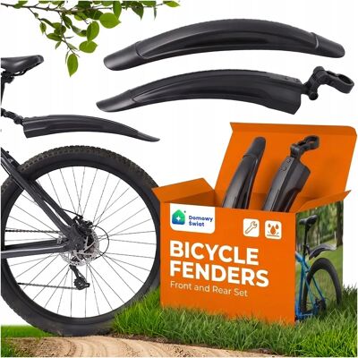 NONE Fahrradschutzbleche Vorne und Hinten, Universell Schnell Montierbar, Schwarz, Höhenverstellbar für 24 bis 28 Zoll Räder, Schmutzfänger für MTB, Trekking, City- und Rennräder, Wetterbeständig, Leicht, NONE Fahrradschutzbleche Vorne und Hinten, Universell Schnell Montierbar, Schwarz, Höhenverstellbar für 24 bis 28 Zoll Räder, Schmutzfänger für MTB, Trekking, City- und Rennräder, Wetterbeständig, Leicht,