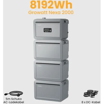 Growatt Speicher für Balkonkraftwerke NEXA 2000 8192Wh All-in-One-Solarspeicher Growatt Speicher für Balkonkraftwerke NEXA 2000 8192Wh All-in-One-Solarspeicher