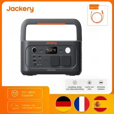 Jackery Explorer 500 V2 Tragbare Powerstation mit Kfz-Kabel, 512Wh Solargenerator 230V/500W (Spitze 1000W) mit Schnellladung, LiFePO4 Akku 6000 Zyklen, Solargenerator für Camping, Wohnmobil, Notfälle, Jackery Explorer 500 V2 Tragbare Powerstation mit Kfz-Kabel, 512Wh Solargenerator 230V/500W (Spitze 1000W) mit Schnellladung, LiFePO4 Akku 6000 Zyklen, Solargenerator für Camping, Wohnmobil, Notfälle,