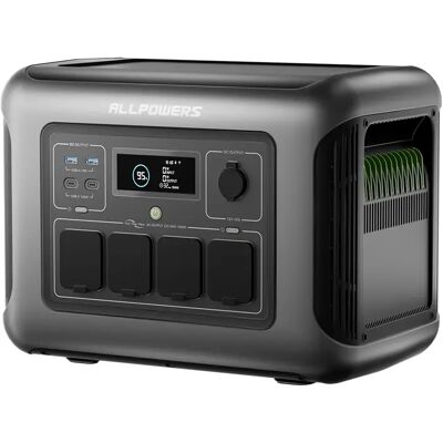 ALLPOWERS R1500 LITE Tragbares Kraftwerk 1056 Wh LiFePO4-Batterie 1600 W (3200 W Spitze) Ausgang Solargenerator für Camping, Wohnmobil ALLPOWERS R1500 LITE Tragbares Kraftwerk 1056 Wh LiFePO4-Batterie 1600 W (3200 W Spitze) Ausgang Solargenerator für Camping, Wohnmobil