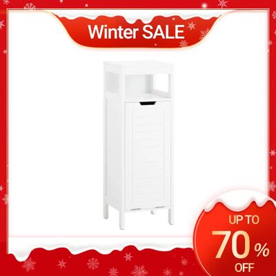 SoBuy BZR122-W Wäscheschrank mit ausklappbarem Wäschesack Wäschetruhe Wäschesammler Wäschekorb Badschrank BHT ca. 30x90x30 SoBuy BZR122-W Wäscheschrank mit ausklappbarem Wäschesack Wäschetruhe Wäschesammler Wäschekorb Badschrank BHT ca. 30x90x30