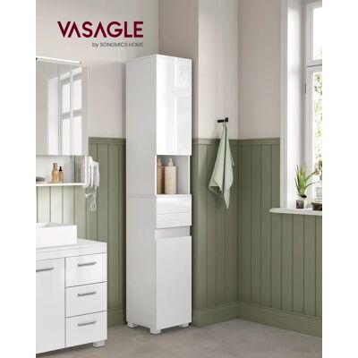 VASAGLE Mystisches Grau Badschrank, Hoch und Schlank, Mit verstellbaren Ablagen VASAGLE Mystisches Grau Badschrank, Hoch und Schlank, Mit verstellbaren Ablagen