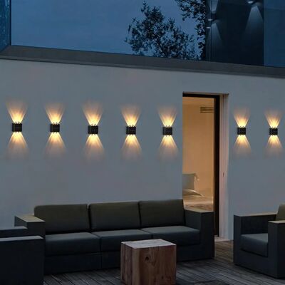 SHENZHITECH Solar-LED-Licht, wasserdichte Wandleuchte für den Außenbereich, Dämmerung bis Morgendämmerung, Zaunbeleuchtung für Sommer, Garten, Hof, Veranda, Gehweg, Camping, Zuhause, Dezember SHENZHITECH Solar-LED-Licht, wasserdichte Wandleuchte für den Außenbereich, Dämmerung bis Morgendämmerung, Zaunbeleuchtung für Sommer, Garten, Hof, Veranda, Gehweg, Camping, Zuhause, Dezember