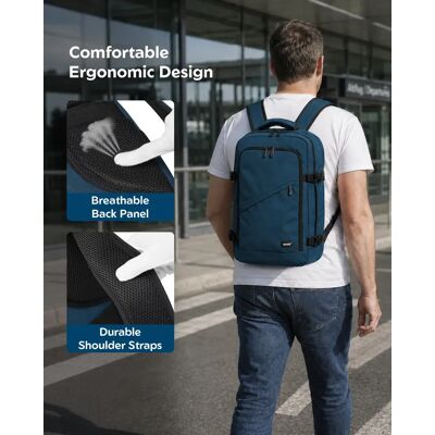 S/M/L Kono Kabinentasche – Minimalistisch, Leicht, Kompatibel mit Ryanair Handgepäck, Reise Rucksack, 20L-38L S/M/L Kono Kabinentasche – Minimalistisch, Leicht, Kompatibel mit Ryanair Handgepäck, Reise Rucksack, 20L-38L