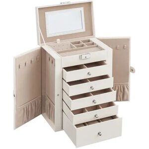 SONGMICS Schmuckkasten, Schmuckschatulle mit 6 Ebenen, seitlichen Klapptüren SONGMICS Schmuckkasten, Schmuckschatulle mit 6 Ebenen, seitlichen Klapptüren