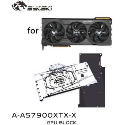 Bykski Wasserblock für ASUS TUF Radeon RX 7900 XT / XTX GAMING OC GPU-Karte / Kupferkühler RGB-Radiator / A-AS7900XTX-X Bykski Wasserblock für ASUS TUF Radeon RX 7900 XT / XTX GAMING OC GPU-Karte / Kupferkühler RGB-Radiator / A-AS7900XTX-X