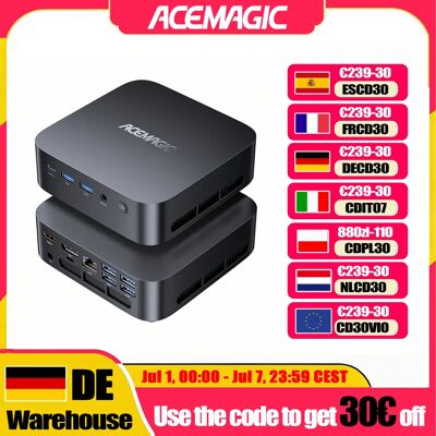 ACEMAGIC K1 MINI PC AMD Ryzen Embedded R2544 16GB LPDDR4 RAM 512GB SSD Windows 11 Pro MINI Computer WLAN5 BT4.2 4K Dreifach-Display ACEMAGIC K1 MINI PC AMD Ryzen Embedded R2544 16GB LPDDR4 RAM 512GB SSD Windows 11 Pro MINI Computer WLAN5 BT4.2 4K Dreifach-Display