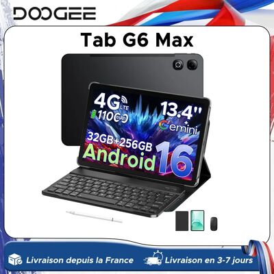 DOOGEE Tab G6 Max Tablet Android 16 32GB+256GB 13,4'' 90Hz Display 11000mAh Akku 7,7mm Ultra-dünn UNISOC T7280 Widevine L1 DOOGEE Tab G6 Max Tablet Android 16 32GB+256GB 13,4'' 90Hz Display 11000mAh Akku 7,7mm Ultra-dünn UNISOC T7280 Widevine L1