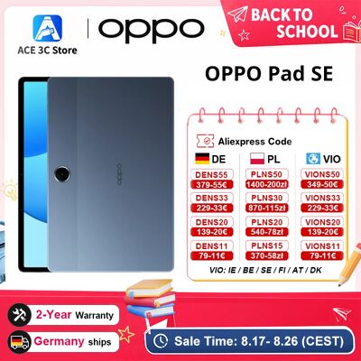 EU-Version des OPPO Pad SE Tablets (4 GB + 128 GB), Mini-PC mit 9340-mAh-Akku, beeindruckendem, augenschonendem Display, personalisiertem Kindermodus und Google Gemini EU-Version des OPPO Pad SE Tablets (4 GB + 128 GB), Mini-PC mit 9340-mAh-Akku, beeindruckendem, augenschonendem Display, personalisiertem Kindermodus und Google Gemini