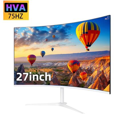 FYHXele 27 Zoll gebogener Monitor 75 Hz 2 ms Desktop-PC LCD FHD Computer Display Gaming IPS Panel Bildschirm LED 1080P Desktop-Display FYHXele 27 Zoll gebogener Monitor 75 Hz 2 ms Desktop-PC LCD FHD Computer Display Gaming IPS Panel Bildschirm LED 1080P Desktop-Display