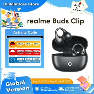 realme Buds Clip OWS Kopfhörer für Smartphone realme GT 8 Pro realme 16 Pro Plus AI 85db 36H Akkulaufzeit IP55 Globale Version realme Buds Clip OWS Kopfhörer für Smartphone realme GT 8 Pro realme 16 Pro Plus AI 85db 36H Akkulaufzeit IP55 Globale Version