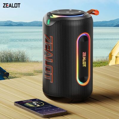 PL-zealot-mp1 Tragbarer Bluetooth-Lautsprecher 60W StormBox Blast Outdoor-Wireless-Lautsprecher IPX6 Wasserdicht Party-Camping-Lautsprecher 12H ZEAL PL-zealot-mp1 Tragbarer Bluetooth-Lautsprecher 60W StormBox Blast Outdoor-Wireless-Lautsprecher IPX6 Wasserdicht Party-Camping-Lautsprecher 12H ZEAL