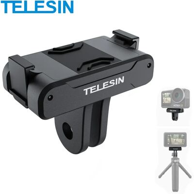 TELESIN Für DJI Action 3 4 5pro Magnetische Zwei Klaue Adapter 1/4 Gewinde Universal Port Für DJI Action 5pro 4 3 kamera Zubehör TELESIN Für DJI Action 3 4 5pro Magnetische Zwei Klaue Adapter 1/4 Gewinde Universal Port Für DJI Action 5pro 4 3 kamera Zubehör