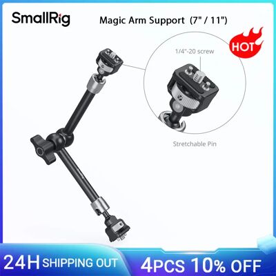 SmallRig 7/11 Zoll Magic Arm-Unterstützung mit 1/4"-20 Schrauben und einziehbaren Stiften für Monitore, Videoleuchten, Smartphones und Action-Kamera SmallRig 7/11 Zoll Magic Arm-Unterstützung mit 1/4"-20 Schrauben und einziehbaren Stiften für Monitore, Videoleuchten, Smartphones und Action-Kamera