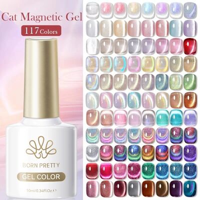 BORN PRETTY 117 Farben Cat Magnetischer Gel-Nagellack, 10 ml, vollständiger Lack, semi-permanent, super wunderschöne Nägel, Maniküre BORN PRETTY 117 Farben Cat Magnetischer Gel-Nagellack, 10 ml, vollständiger Lack, semi-permanent, super wunderschöne Nägel, Maniküre