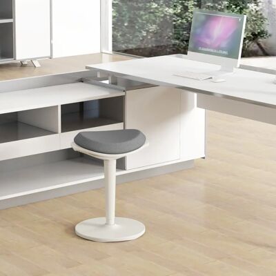 HOMCOM Sitzhocker, ergonomischer Bürohocker, 56,5-71,5 cm höhenverstellbar Arbeitshocker, Drehstuhl für Büro, Arbeitszimmer, Mesh, Grau HOMCOM Sitzhocker, ergonomischer Bürohocker, 56,5-71,5 cm höhenverstellbar Arbeitshocker, Drehstuhl für Büro, Arbeitszimmer, Mesh, Grau