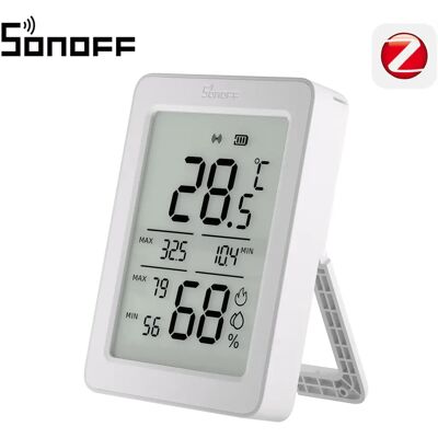 SONOFF SNZB-02DR2 Zigbee Temperatur- & Feuchtigkeitssensor mit 3,6" LCD Display – App Überwachung, 24h Höchst- & Tiefstwerte SONOFF SNZB-02DR2 Zigbee Temperatur- & Feuchtigkeitssensor mit 3,6" LCD Display – App Überwachung, 24h Höchst- & Tiefstwerte