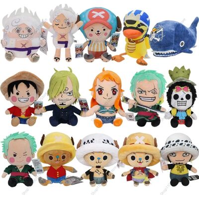 One Piece Original Plüschpuppen Strohhut-Team Luffy Zoro Sanji Nami Chopper Brook Laboon Law Anime Stofftier Geschenk One Piece Original Plüschpuppen Strohhut-Team Luffy Zoro Sanji Nami Chopper Brook Laboon Law Anime Stofftier Geschenk