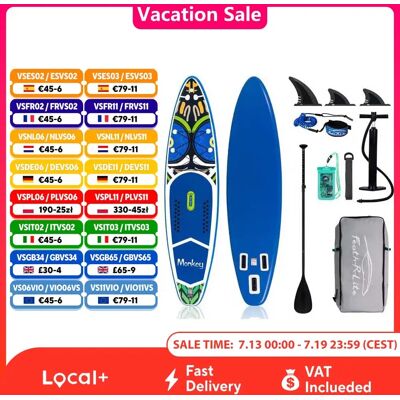 Funwater Stand Up Paddle Board Surfbrett, aufblasbares Stand Up Paddling Board, Surf-Sup-Board mit Zubehör, maximale Belastung 330 Pfund Funwater Stand Up Paddle Board Surfbrett, aufblasbares Stand Up Paddling Board, Surf-Sup-Board mit Zubehör, maximale Belastung 330 Pfund