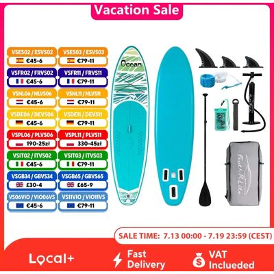FunWater Stand Up Paddle Board, große Größe, 335 x 85 x 15 cm, aufblasbares Paddelbrett, Surfbrett, Surf-Sup-Board, rutschfestes Paddle-Board FunWater Stand Up Paddle Board, große Größe, 335 x 85 x 15 cm, aufblasbares Paddelbrett, Surfbrett, Surf-Sup-Board, rutschfestes Paddle-Board