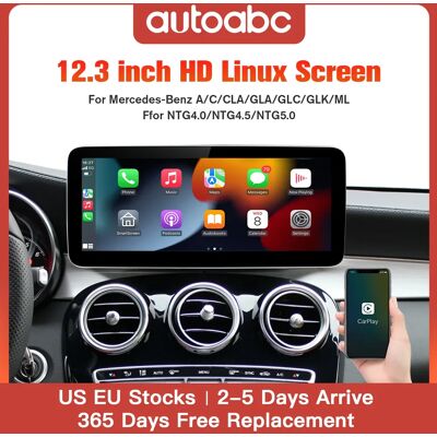 AUTOABC Drahtloses Multimedia Radio mit 12,3" Touchscreen - Radio Multimedia Receptor AUTOABC Drahtloses Multimedia Radio mit 12,3" Touchscreen - Radio Multimedia Receptor
