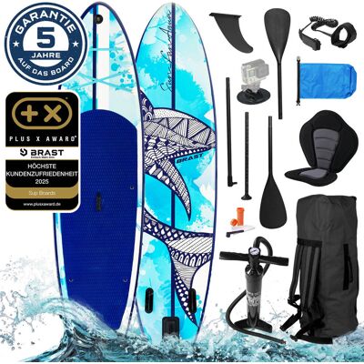 Brast SUP Board aufblasbar mit Sitz SHARK 320 Splash Brast SUP Board aufblasbar mit Sitz SHARK 320 Splash