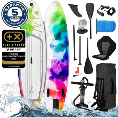 Brast Aufblasbares SUP Board Set mit Sitz RAINBOW 300 Brast Aufblasbares SUP Board Set mit Sitz RAINBOW 300