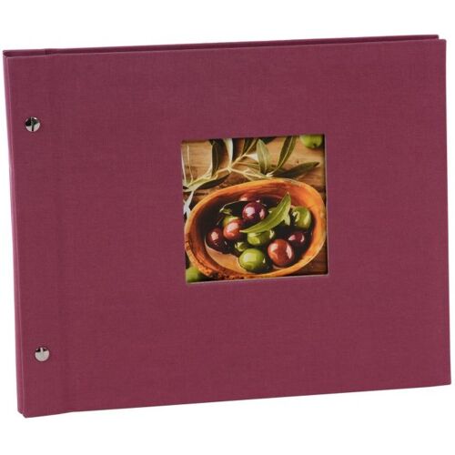 Goldbuch 26 508 Schraubalbum Trend fuchsia 40 schwarze Seiten 30x25cm