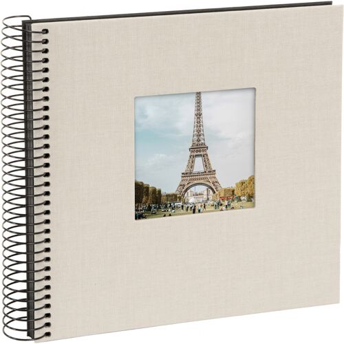 Goldbuch Spiralalbum 12723 Bella Vista 20x20cm schw. Seiten sandgrau