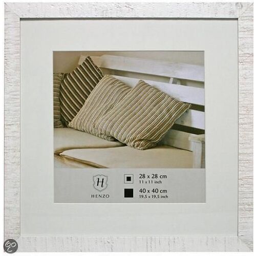 Henzo Driftwood Holzrahmen 40x40 weiß