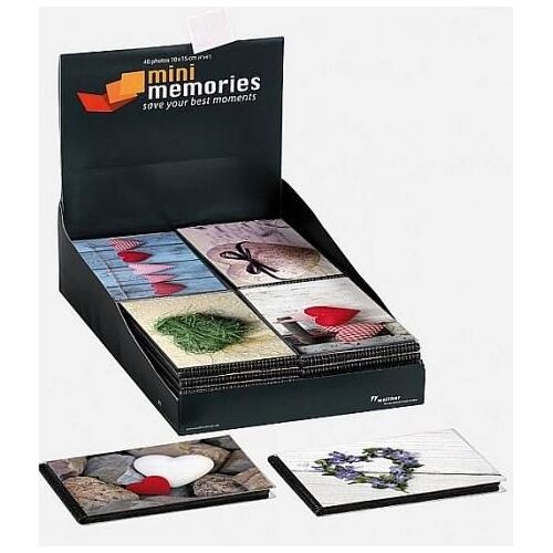 Walther MA-507 Mini Memoris Hearts Einsteckalbum für 40x10x15 sortiert