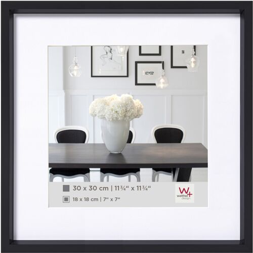 Walther Kunststoffrahmen Steel Style ES440B 40x40cm schwarz