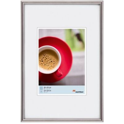 Walther Kunststoffrahmen KD030H Galeria 20x30cm stahl Walther Kunststoffrahmen KD030H Galeria 20x30cm stahl