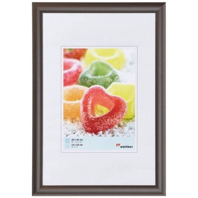 Walther Kunststoffrahmen KP430D Trendstyle 24x30cm stahl Walther Kunststoffrahmen KP430D Trendstyle 24x30cm stahl