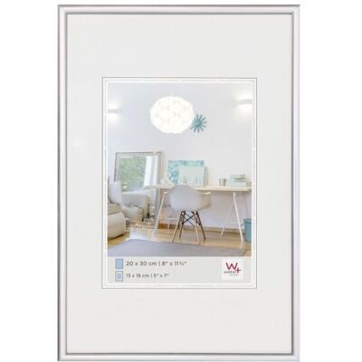 Walther Kunststoffrahmen KV030S New Lifestyle 20x30cm silber Walther Kunststoffrahmen KV030S New Lifestyle 20x30cm silber