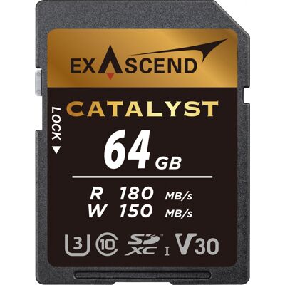 Exascend Catalyst 64GB 180MB/S V30 UHS I Exascend Catalyst 64GB 180MB/S V30 UHS I