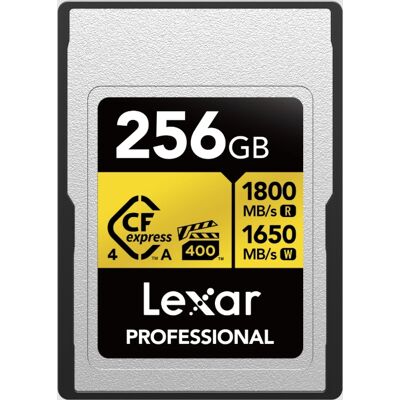 Lexar CFexpress Professional Type-A Gold 4.0 256GB R1800 VGP400 Lexar CFexpress Professional Type-A Gold 4.0 256GB R1800 VGP400