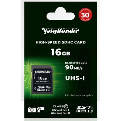 Voigtländer High-Speed SDHC 16GB UHS-I Voigtländer High-Speed SDHC 16GB UHS-I