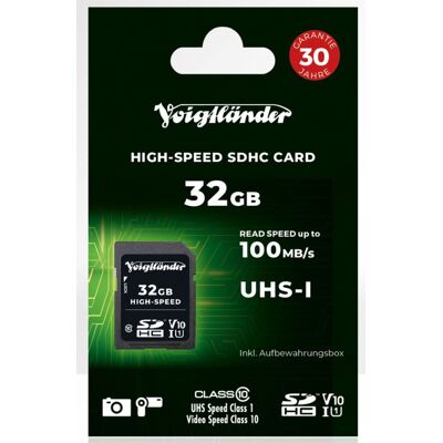 Voigtländer High-Speed SDHC 32GB UHS-I Voigtländer High-Speed SDHC 32GB UHS-I