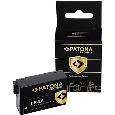 Canon LP-E8 Akku - PATONA PROTECT 1300mAh für EOS DSLR Canon LP-E8 Akku - PATONA PROTECT 1300mAh für EOS DSLR