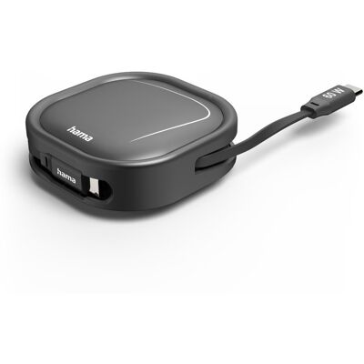 Hama 201830 USB-C Ladekabel ausziehbar 60W 1m Hama 201830 USB-C Ladekabel ausziehbar 60W 1m