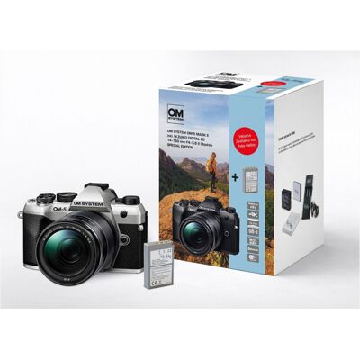 OM SYSTEM OM-5 II silber + 14-150mm II + Peter Hadley BLS-5 Akku OM SYSTEM OM-5 II silber + 14-150mm II + Peter Hadley BLS-5 Akku