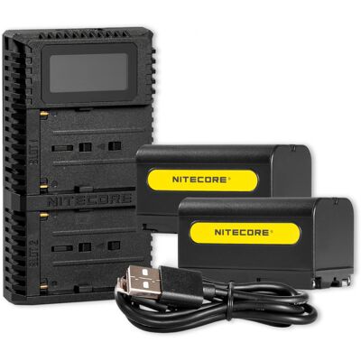 Nitecore NP-F Pro Kit mit 2x NP-F750 Nitecore NP-F Pro Kit mit 2x NP-F750