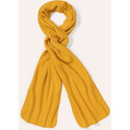 Walbusch Fleece-Schal, , Farbe Gelb, 01, angenehm wärmend weicher Fleece Herren