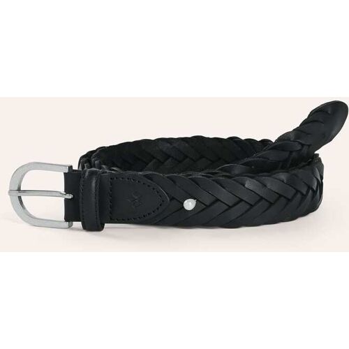 Walbusch Lederflechter, , Farbe Schwarz, 120 cm, echtes Leder stufenlos verstellbar Herren