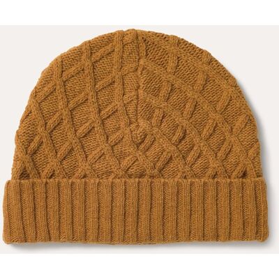 Walbusch Aran-Mütze, , Farbe Gelb, 01, feine Wollmischung aufwendiges Aran-Muster Herren Walbusch Aran-Mütze, , Farbe Gelb, 01, feine Wollmischung aufwendiges Aran-Muster Herren
