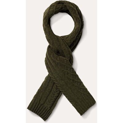 Walbusch Aran-Schal, , Farbe Grün, 01, feine Wollmischung aufwendiges Aran-Muster Herren Walbusch Aran-Schal, , Farbe Grün, 01, feine Wollmischung aufwendiges Aran-Muster Herren