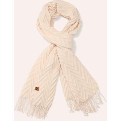 Walbusch Plissee Struktur Schal, , Farbe Beige, 01, weich modisch Damen Walbusch Plissee Struktur Schal, , Farbe Beige, 01, weich modisch Damen