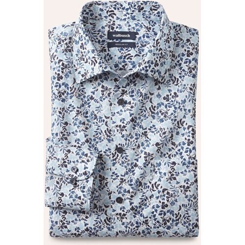 Walbusch Extraglatt-Hemd Walbusch-Kragen, Comfort Fit#noch offen: Größenlauf, Farbe Weiß, 49/50, reine, bügelfreie Baumwolle Walbusch-Kragen ohne Knopf Herren